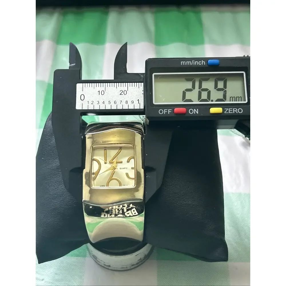 Gold Tone Women’s Quartz Cuff Watch